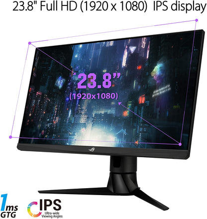 ASUS ROG Strix 23.8” 1080P HDR Gaming Monitor (XG249CM) - Full HD, IPS, 270Hz, 1ms, Extreme Low Motion Blur Sync, FreeSync Premium, 105% sRGB, Eye Care, USB-C, DisplayPort, HDMI, Height Adjustable