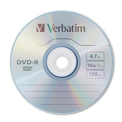 Verbatim AZO DVD-R 4.7GB 16X With Branded Surface - 10pk Slim Case - 2 Hour Maximum Recording Time