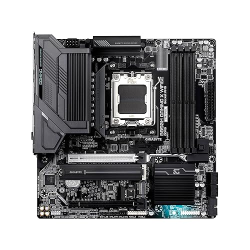 GIGABYTE B850M Gaming X WIFI6E AMD AM5 LGA 1718 Motherboard, mATX, DDR5, 2X M.2, PCIe 5.0, USB-C, WIFI6E, 2.5GbE LAN, EZ-Latch