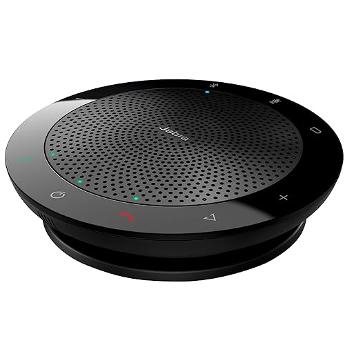 Jabra Speak 510 MS Wireless Bluetooth Speaker for Softphone and Mobile Phone – Link 370 USB Included – Easy Setup, Portable Speaker for Holding Meetings Anywhere with Outstanding Sound Quality Speak 510 Skype Optimized + Link 370 (USB Dongle)