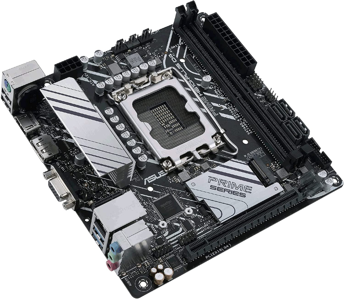 ASUS PRIME H610I-PLUS D4 LGA 1700(Intel 12th Gen&amp;Intel vPro)mini ITX Motherboard(PCIe 4.0,DDR4,USB 3.2 Gen 1 Type-A,1Gb Lan,DP/HDMI/D-Sub,V-M.2(Key E),Q-LED,Mono-out header with amp IC,SPI TPM header)