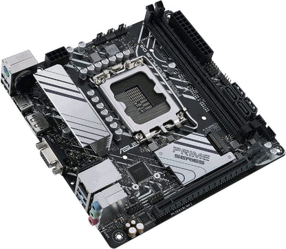 ASUS PRIME H610I-PLUS D4 LGA 1700(Intel 12th Gen&amp;Intel vPro)mini ITX Motherboard(PCIe 4.0,DDR4,USB 3.2 Gen 1 Type-A,1Gb Lan,DP/HDMI/D-Sub,V-M.2(Key E),Q-LED,Mono-out header with amp IC,SPI TPM header)