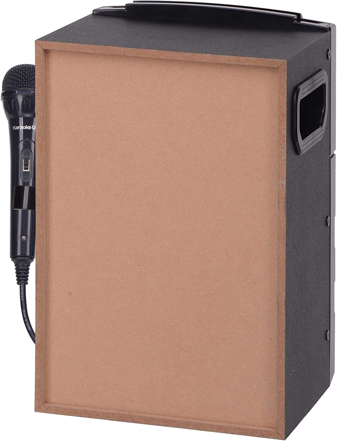 Karaoke USA Portable MP3 Karaoke Player with Bluetooth, PA, and Built-In Battery (GQ410) , Black