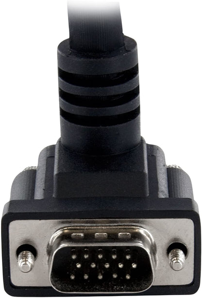 StarTech.com 6 ft Coax High Resolution 90° Down Angled VGA Monitor Cable - HD15 M/M (MXT101MMHD6) 6 feet Downward