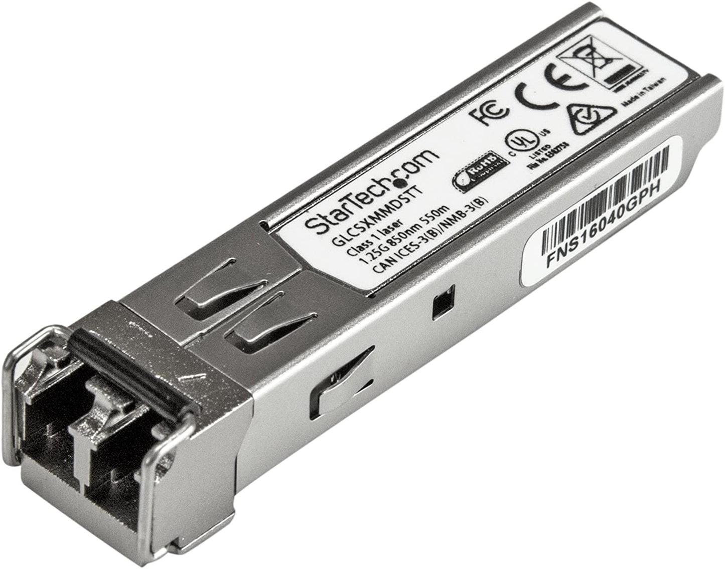 StarTech.com Cisco GLC-SX-MMD Compatible SFP Module - 1000BASE-SX - 1GbE Multimode Fiber MMF Optic Transceiver - LC 550m - 850nm - DDM Cisco Firepower, ASR920, IE2000 (GLCSXMMDSTT) GLC-SX-MMD (TAA) Single