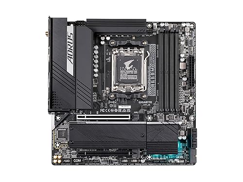 GIGABYTE B650M AORUS Elite AX (AM5/ LGA 1718/ AMD B650/ Micro-ATX/ 5-Year Warranty/ DDR5/ 2* M.2/ PCIe 5.0/ USB 3.2 Gen2X2 Type-C/Intel 2.5GbE LAN/Q-Flash Plus/EZ-Latch/Gaming Motherboard)
