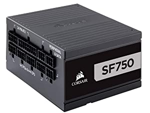 Corsair SF Series, SF750, 750 Watt, SFX, 80+ Platinum Certified, Fully Modular Power Supply Black 750 Watts SF Platinum