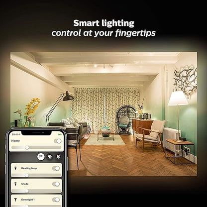 Philips Hue 476879 Hue 9.5W A19 E26 White Bulb, A Certified for Humans Device