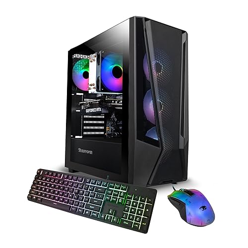 iBUYPOWER TraceMesh Gaming PC Computer Desktop TMA7N4601 (AMD Ryzen 7 5700, RTX 4060 8GB, 16GB DDR4 3200 (8x2), 1TB NVMe SSD, WiFi Ready, Windows 11 Home)