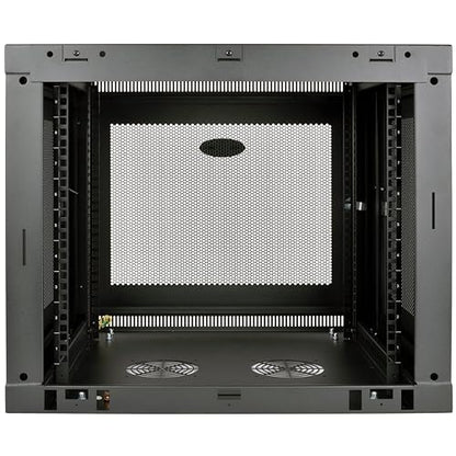 Tripp Lite 9U Wall Mount Rack Enclosure Server Cabinet, 20.5 in. Deep, Switch-Depth (SRW9UDP), Black