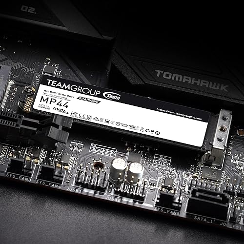 TEAMGROUP MP44 2TB SLC Cache Gen 4x4 M.2 2280 PCIe 4.0 with NVMe Laptop & Desktop & NUC & NAS SSD (R/W Speed up to 7400/7000 MB/s) TM8FPW002T0C101 2TB Agile
