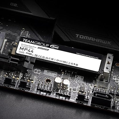 TEAMGROUP MP44 2TB SLC Cache Gen 4x4 M.2 2280 PCIe 4.0 with NVMe Laptop & Desktop & NUC & NAS SSD (R/W Speed up to 7400/7000 MB/s) TM8FPW002T0C101 2TB Agile