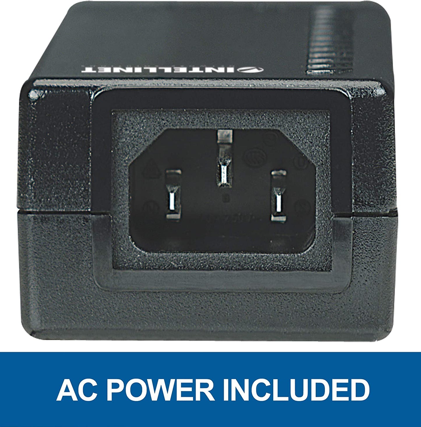 Intellinet network solutions Intellinet PoE Injector - Converts Non-PoE to PoE Connections - Use CAT5 Ethernet Cable with RJ45 to Provide Both Power and Data – Supplies 15.4W up to 100 M (328 ft) Black 524179