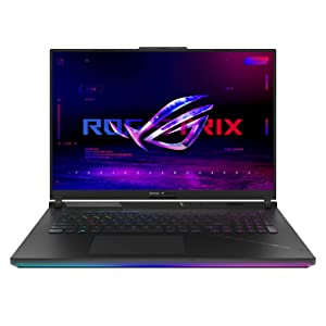ASUS ROG Strix Scar 18 (2023) Gaming Laptop, 18” Nebula Display 16:10 QHD 240Hz/3ms, GeForce RTX 4090, Intel Core i9-13980HX, 32GB DDR5, 2TB PCIe SSD, Wi-Fi 6E, Windows 11 Pro, G834JY-XS97 18” RTX 4090
