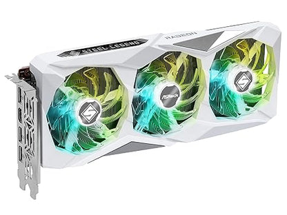 ASRock AMD Radeon RX 7600 Steel Legend 8GB OC GDDR6 128-bit 0dB Silent Cooling Graphics Card DisplayPort 7680 x 4320 HDMI 18 Gbps 3 Fans PCI Express 4