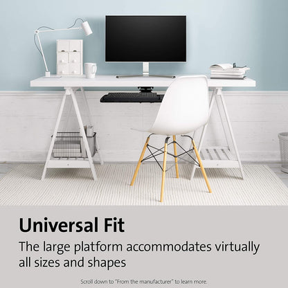 Kensington 60718 Adjustable Keyboard Platform with SmartFit System, 21-1/4w x 10d, Black