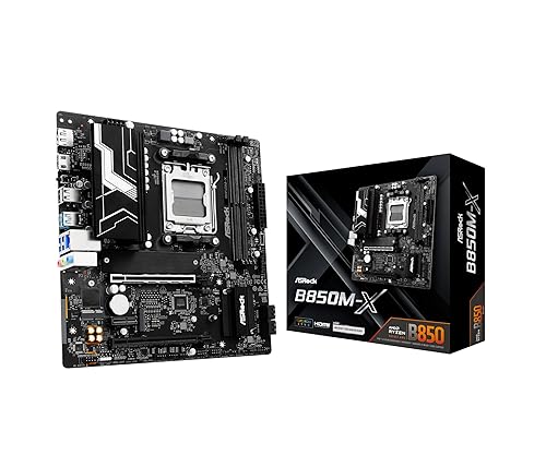 ASRock B850M-X AM5 AMD B850 SATA 6Gb/s Micro ATX Motherboard