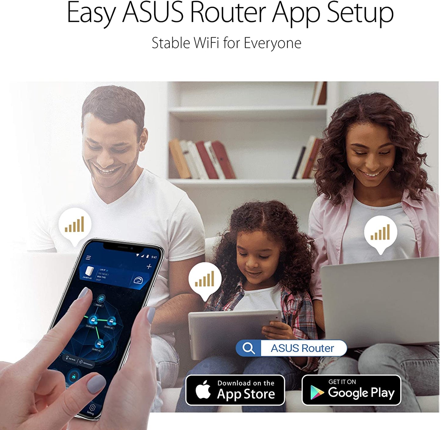 ASUS AC1750 WiFi Router (RT-AC65) - Dual Band Wireless Internet Router, Easy Setup, Parental Control, USB 3.0, AiRadar Beamforming Technology extends Speed, Stability &amp; Coverage, MU-MIMO
