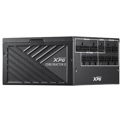 XPG Core Reactor II Modular PSU: ATX3.0-80 Plus Gold - ATX - Fully Modular Power Supply - 10 Year Warranty - 1000 Watt(COREREACTORII1000G-BKCUS) ATX3.0 1000W
