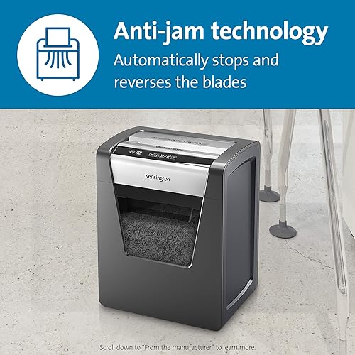 Kensington OfficeAssist Shredder M150-HS Anti-Jam Micro Cut (K52077AM) P5 Micro Cut