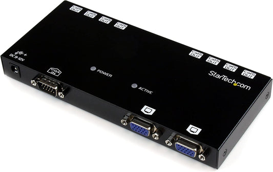 StarTech.com 492 ft. (150 m) VGA Over Cat5 Extender - VGA Extender - 8 Port Repeater - Cat5 - Video Over Ethernet (ST1218T)