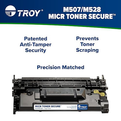 TROY M507/M528 MICR Toner Secure High Yield Cartridge, Check Printing, HP Part Number: CF289X, Yields 10000 Pages