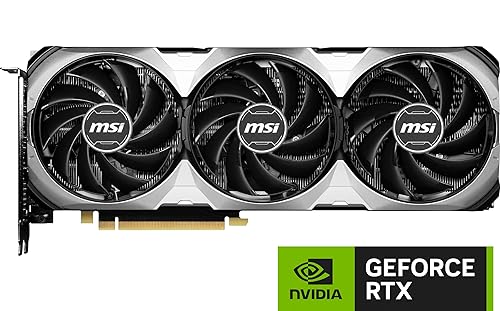 MSI Gaming RTX 4070 Super 12G Ventus 3X OC Graphics Card (NVIDIA RTX 4070 Super, 192-Bit, Boost Clock: 2520 MHz, 12GB GDRR6X 21 Gbps, HDMI/DP, Ada Lovelace Architecture)