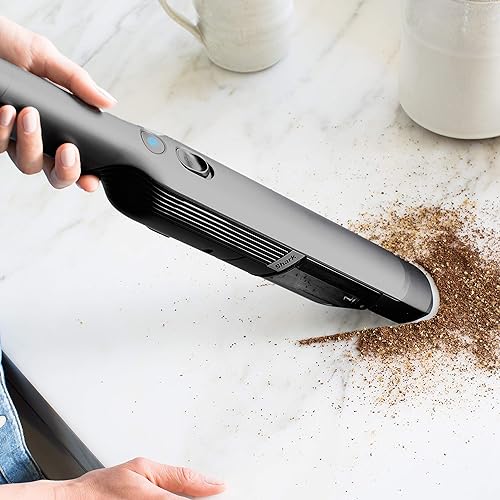 Shark WV200C WANDVAC Handheld Vacuum, Lightweight at 1.4 Pounds with Powerful Suction, Charging Dock, Single Touch Empty and Detachable Dust Cup (Canadian Version)