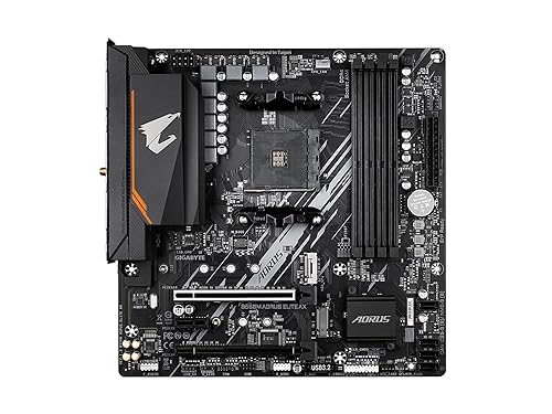 GIGABYTE B550M AORUS Elite AX (AM4/ AMD/ B550/ Micro ATX/Single M.2/ SATA 6Gb/s/USB 3.2 Gen 1/ Realtek GbE LAN/PCIe 4.0/ Motherboard)