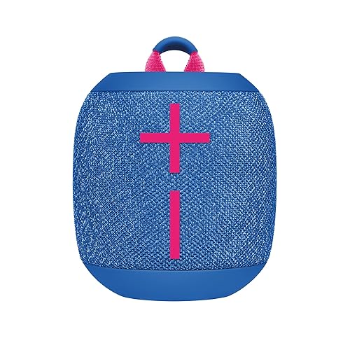 ULTIMATE EARS WONDERBOOM 3, Small Portable Wireless Bluetooth Speaker, Big Bass 360-Degree Sound for Outdoors, Waterproof, Dustproof IP67, Floatable, 131 ft Range - Performance Blue Performance Blue Wonderboom 3