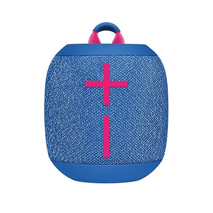 ULTIMATE EARS WONDERBOOM 3, Small Portable Wireless Bluetooth Speaker, Big Bass 360-Degree Sound for Outdoors, Waterproof, Dustproof IP67, Floatable, 131 ft Range - Performance Blue Performance Blue Wonderboom 3