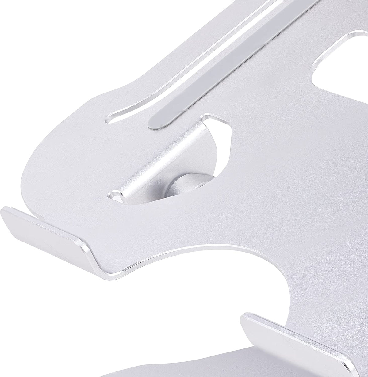 StarTech.com Laptop Stand for Desk, Ergonomic Laptop Stand Adjustable Height, Aluminum, Portable, Max. 22lb (10kg), Foldable Laptop Holder - Angled Notebook Computer Riser/Lift (ADJ-Laptop-Riser)