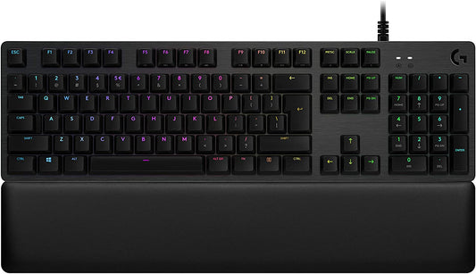Logitech G513 Lightsync RGB Mechanical Gaming Keyboard, GX Blue Clicky Switches