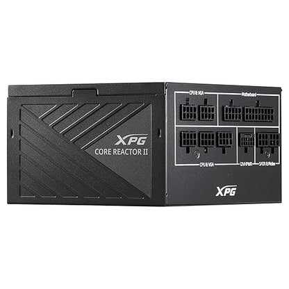 XPG Core Reactor II Modular PSU: ATX3.0-80 Plus Gold - ATX - Fully Modular Power Supply - 10 Year Warranty - 850 Watt(COREREACTORII850G-BKCUS) ATX3.0 850W