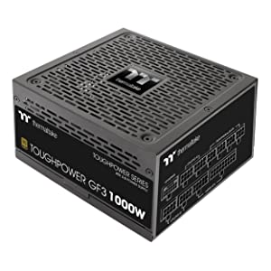 Thermaltake Toughpower GF3 1000W 80+ Gold Full Modular SLI/Crossfire Ready ATX 3.0 Standard Power Supply, PCIe Gen.5 12VHPWR Connector Included, PS-TPD-1000FNFAGU-4, 10 Year Warranty Black 1000W GF3 ATX3.0