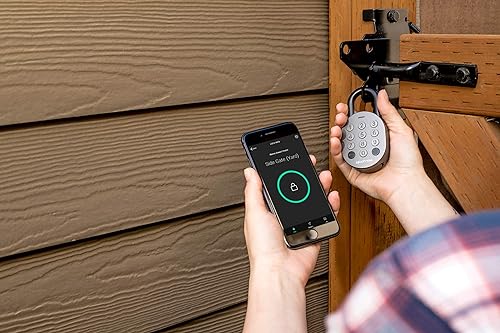 Igloohome Smart Padlock, Smart Lock w/Case- iOS/Android App Remotely Generates Bluetooth-Keys/Pin Codes for Single Use, Recurring, Specific Dates, Lock Needs No Internet (ONE Year Warranty)