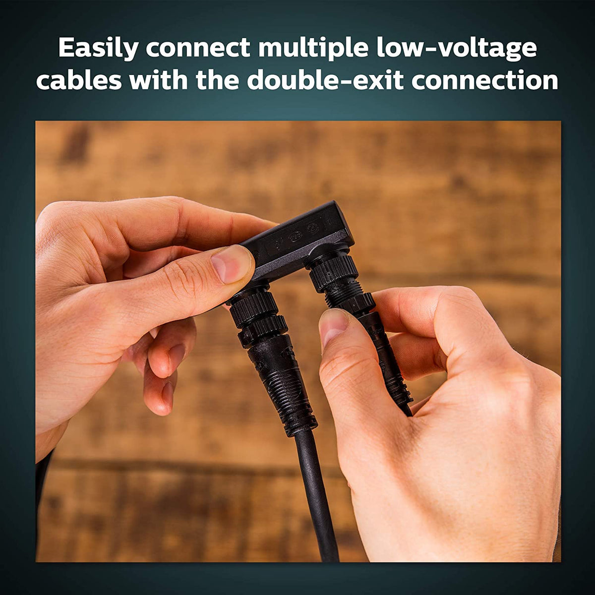 Philips Hue 1748930VN 8ft Cable Connector &amp; T-Connector , Black