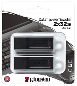 Kingston DataTraveler Exodia 32GB USB 3.2 Flash Drive - 2 Pack DTX/32GB-2P