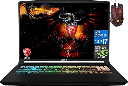 MSI Newest Crosshair Gaming Laptop, 16" FHD+ 144Hz IPS Display, NVIDIA GeForce RTX 4070, Intel-Core i7-13620H (Beats i9-12900H), 32GB DDR5 RAM, 1TB SSD, Backlit Keyboard, Wi-Fi 6, Windows 11 Home 32GB DDR5 RAM | 1TB SSD
