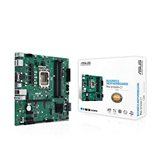 ASUS Pro B760M-CT-CSM Intel LGA1700(13th&amp;12th Gen)mATX commercial motherboard,DDR5,PCIe 4.0,2xM.2 PCIe 4.0 slots,front USB 3.2 Gen 1 Type-C,D-Sub,TPM IC onboard,Q-LED Core,Mono-out header,SMBUS header