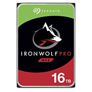 Seagate IronWolf Pro 16TB NAS Internal Hard Drive HDD – CMR 3.5 Inch SATA 6GB/S 7200 RPM 256MB Cache for Raid Network Attached Storage, Data Recovery Rescue Service 16TB HDD Pro Hard Drive
