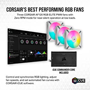Corsair iCUE H150i Elite CAPELLIX XT Liquid CPU Cooler - Three AF120 RGB Elite Fans - 360mm Radiator - Intel® LGA 1700, 1200, 115X, 2066, AMD® AM5, AM4 - Included iCUE Commander CORE - White