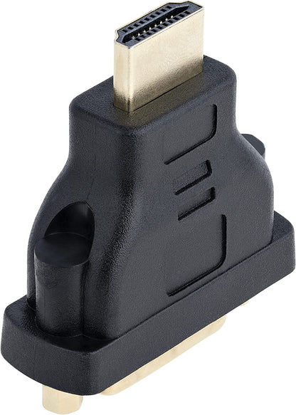 StarTech.com HDMI Male to DVI Female - HDMI to DVI-D Adapter - Bi-Directional - DVI to HDMI (HDMIDVIMF), Black