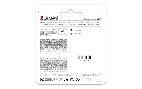 Kingston 512GB microSDXC Canvas Go Plus 170MB/s Read UHS-I, C10, U3, V30, A2/A1 Memory Card + Adapter (SDCG3/512GB)