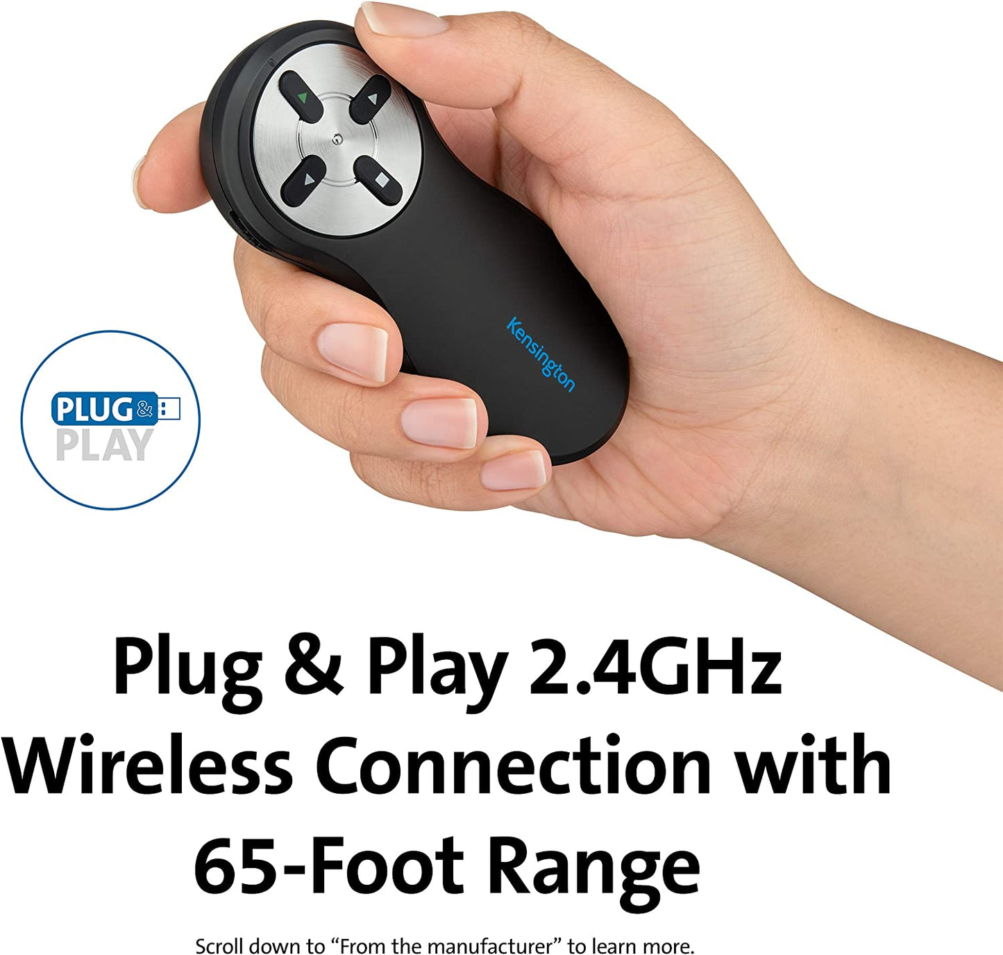 Kensington Wireless Presenter - Presentation Remote (K33271WW) No Pointer Presenter