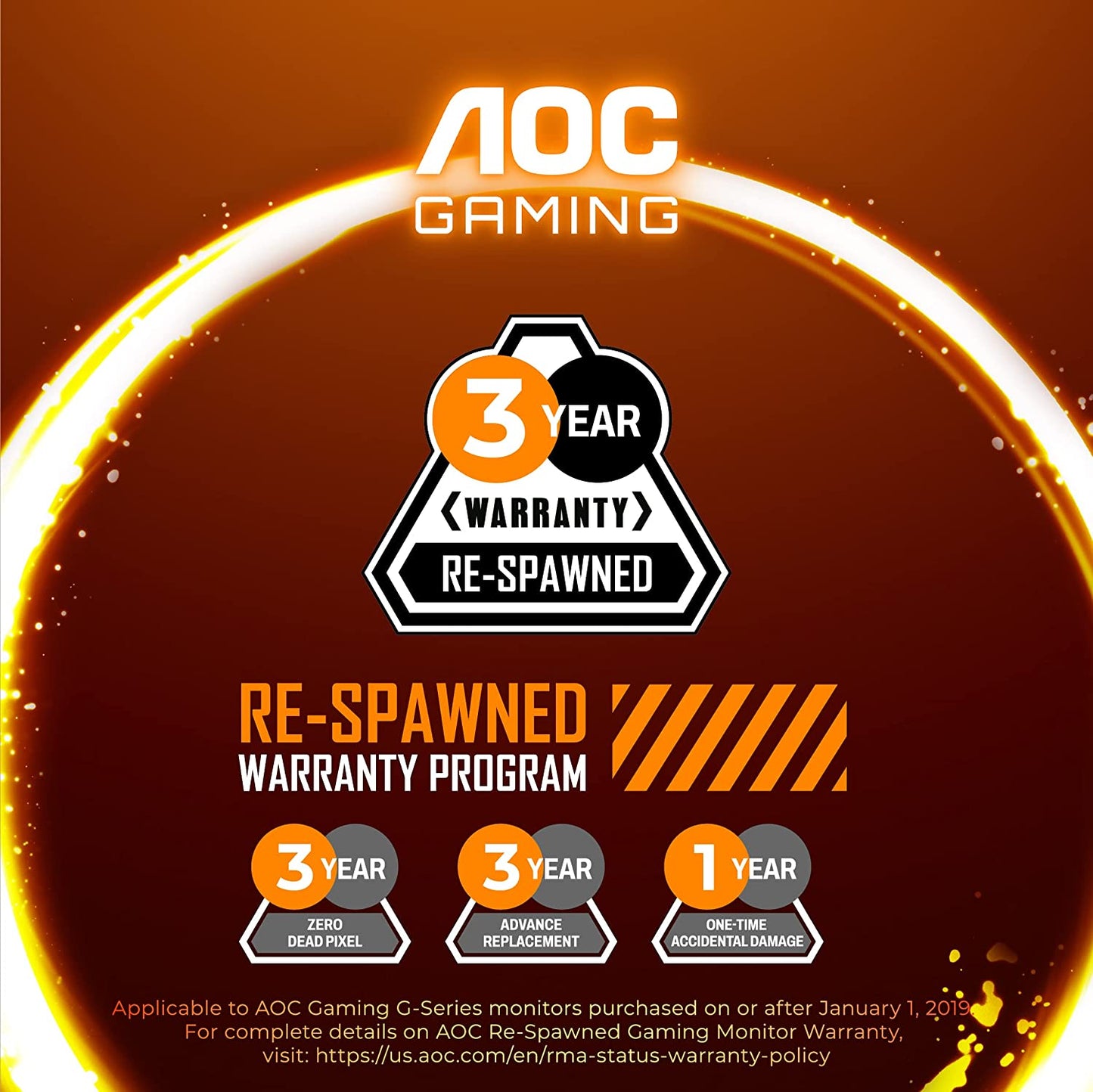 AOC Gaming 27G2SP 27” Frameless Gaming Monitor, FHD 1920x1080, 165Hz 1ms, Adaptive-Sync, Low Input Lag, VESA Mount