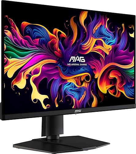 MSI MAG 271QPX QD-OLED E2 27-inch 2K Gaming Monitor, 2560 x 1440 (QHD), 0.03ms Response Time, 240Hz, True Black HDR 400, HDMI, DP Port, Tilt and Height Adjustable
