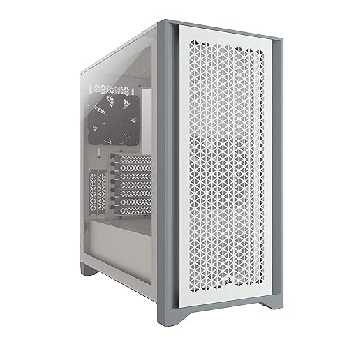 CORSAIR 4000D Airflow Tempered Glass Mid-Tower ATX PC Case - White White Airflow