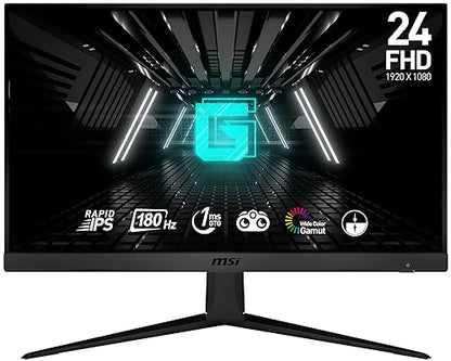 MSI FHD Rapid IPS Gaming Free Sync 1ms 1920 x 1080 180Hz Refresh Rate 24 Gaming Monitor (Optix G2412F) MSI G2412F