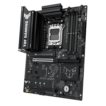 ASUS TUF GAMING B850-E WIFI AMD AM5 B850 ATX motherboard, DDR5, PCIe 5.0 Ready, M.2 slots x3, Wi-Fi 6E, 2.5Gb Ethernet, DisplayPort, HDMI,USB 20Gbps Type-C, USB 10Gbps Type-C, BIOS FlashBack, AuraSync